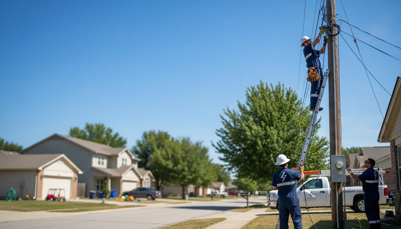 Residential electrician providing installation services in Booneville, IA
